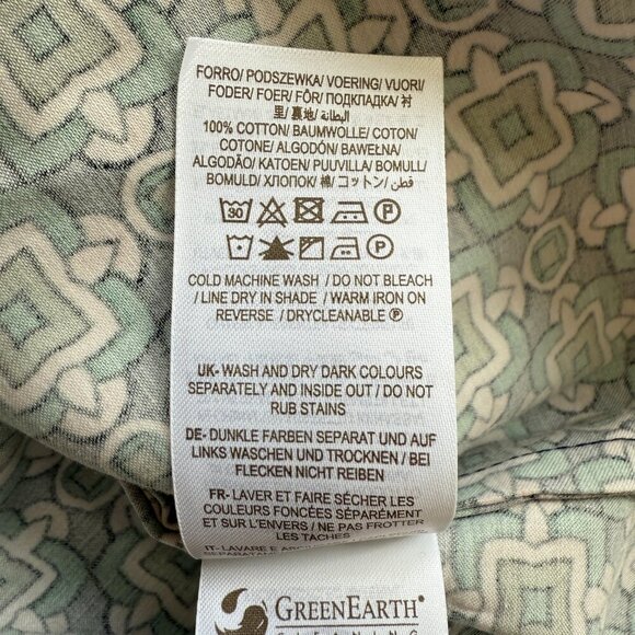 Boden Geometric Pattern Shift Mini Dress Womens 16/18R Green Short Sleeve Preppy - Picture 14 of 14